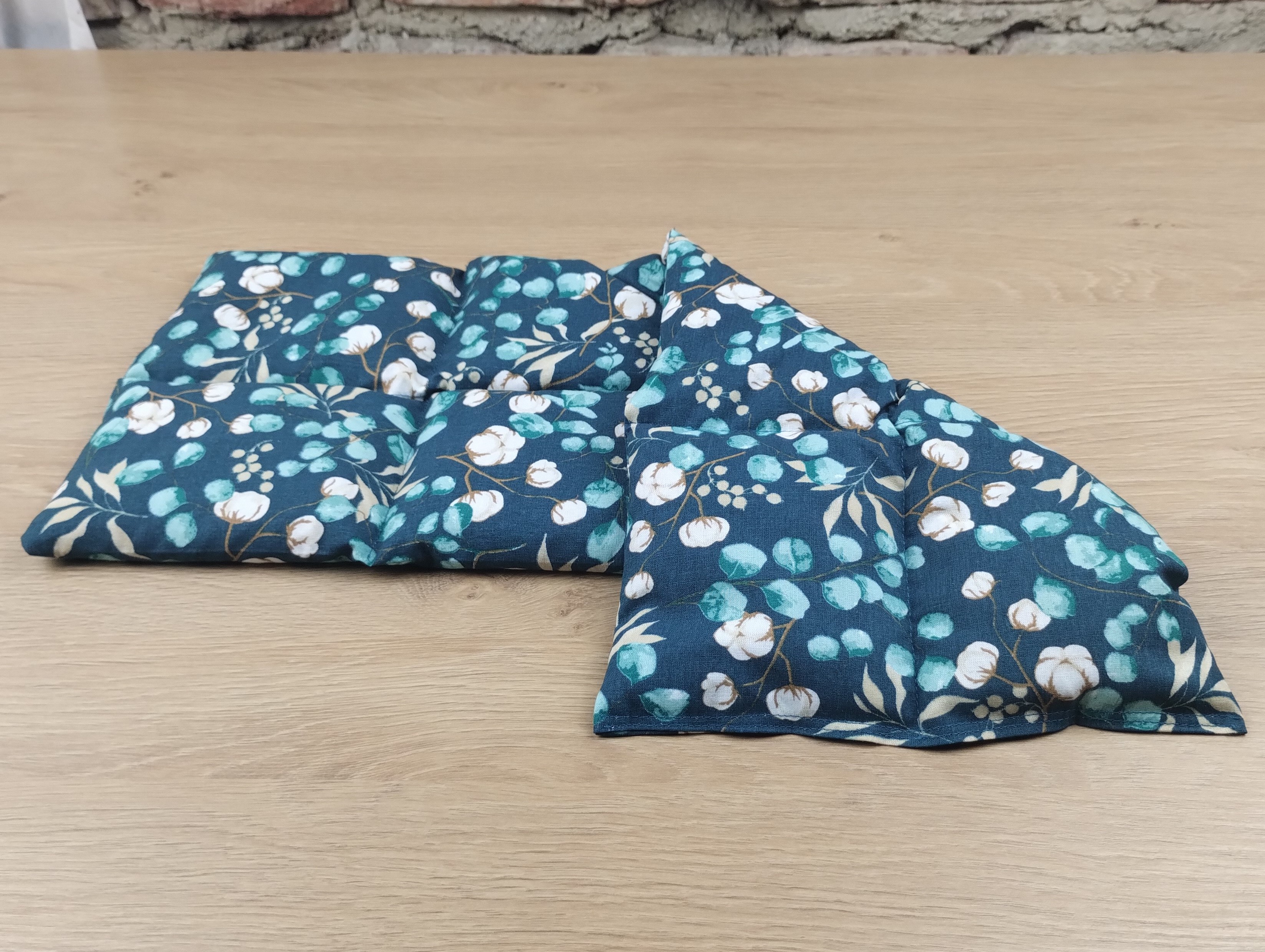 Körnerkissen Eucalyptus Blau