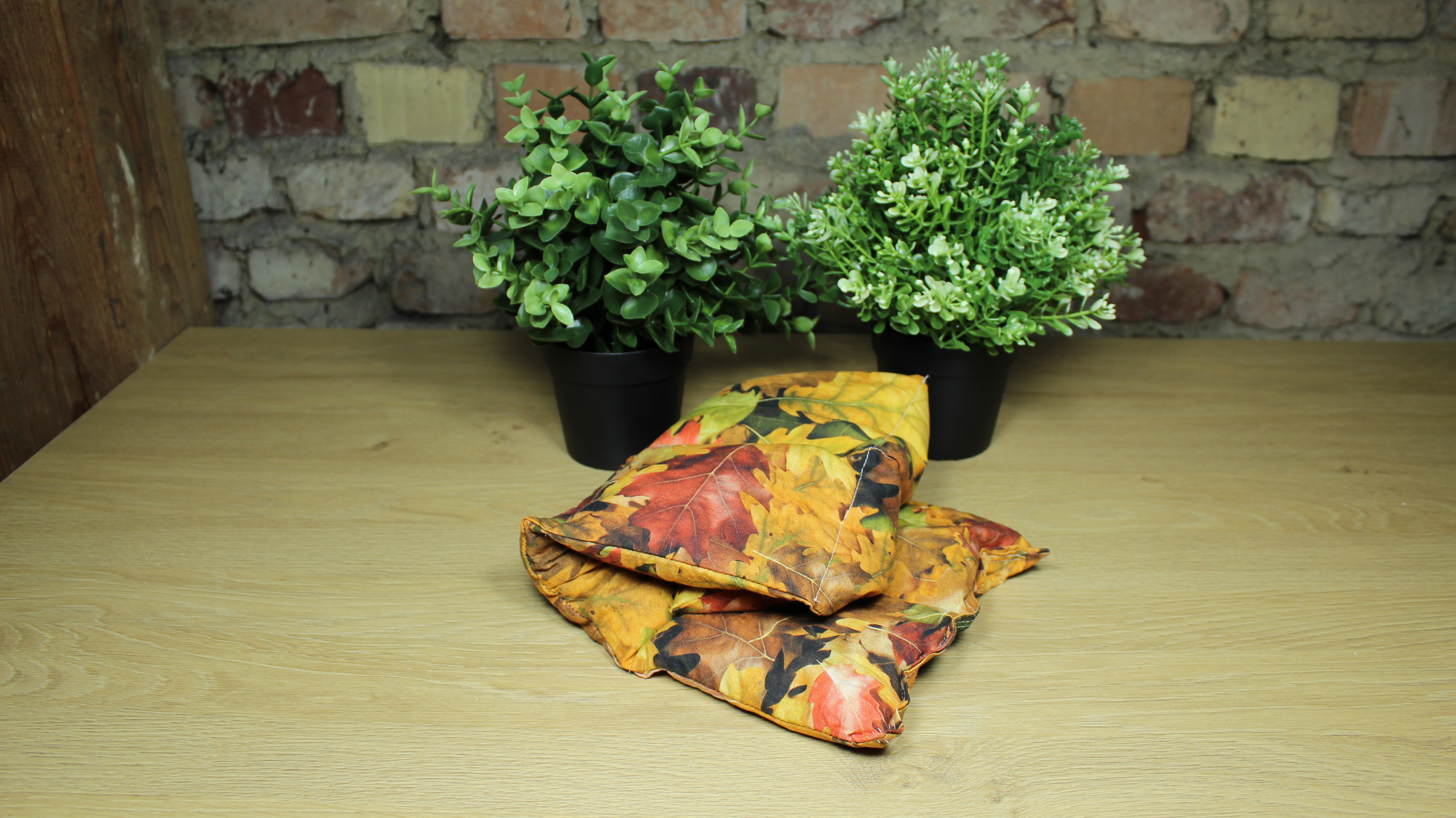 Körnerkissen Herbst Braun