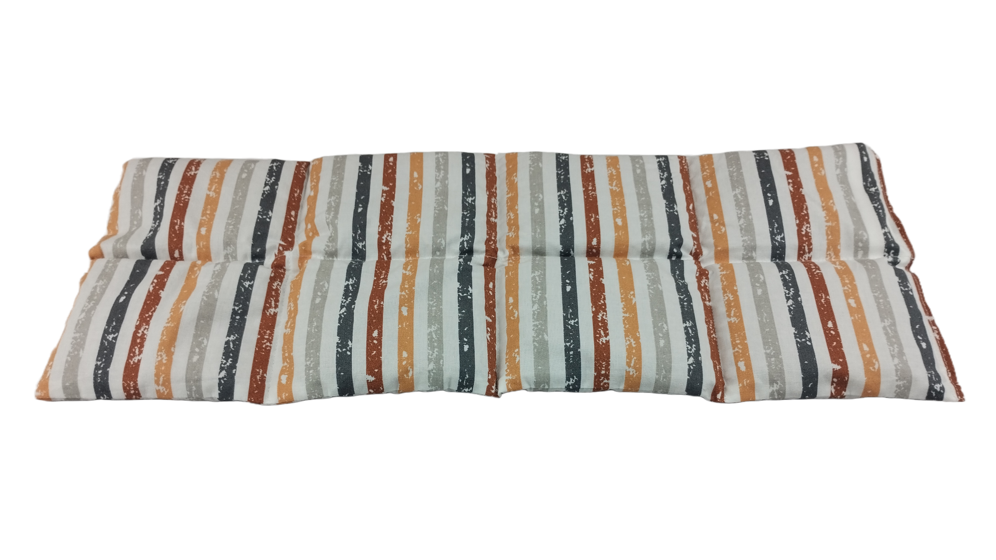 Körnerkissen Gestreift auf Weiß