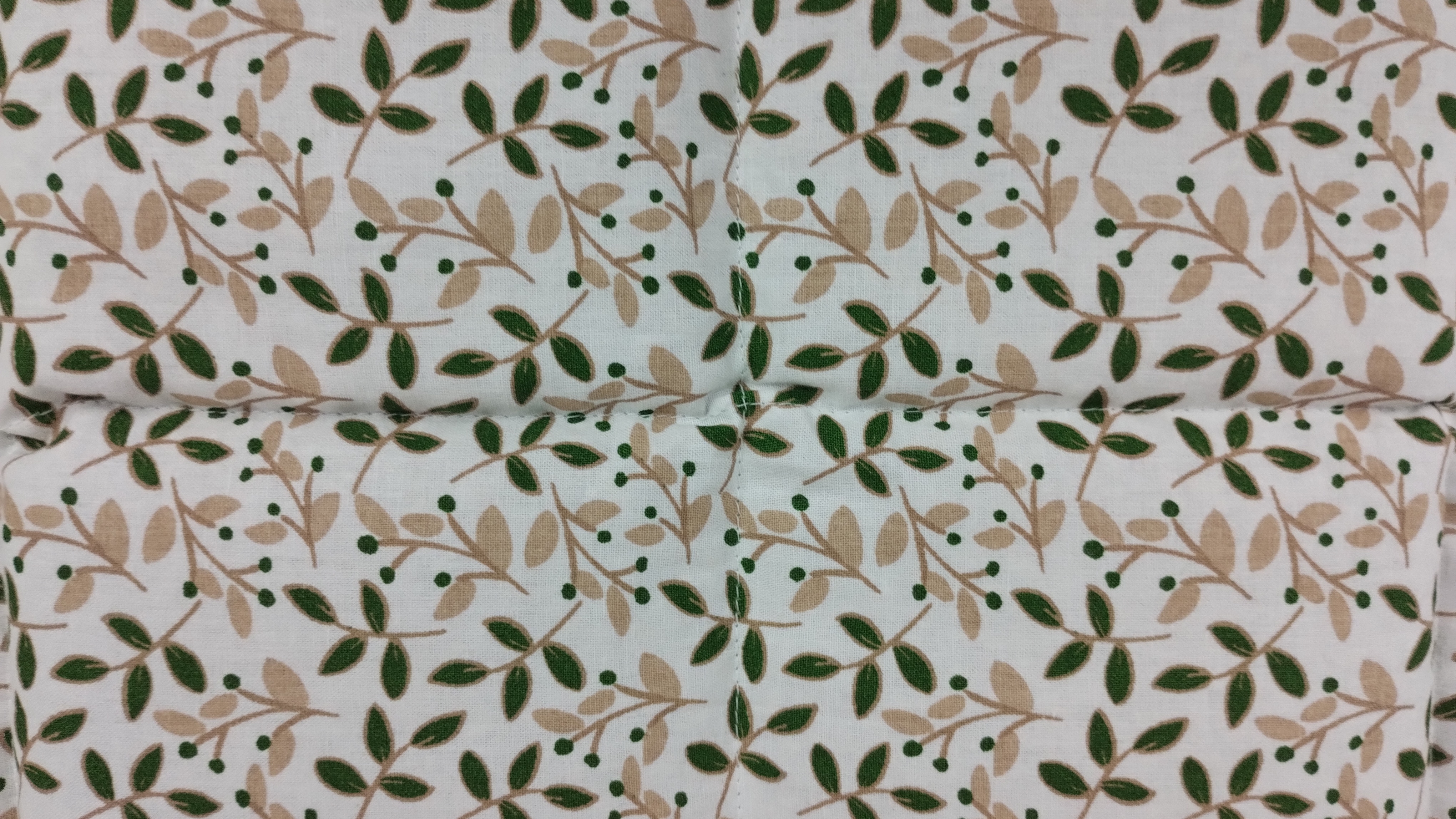 Körnerkissen Blätter Grün/Beige