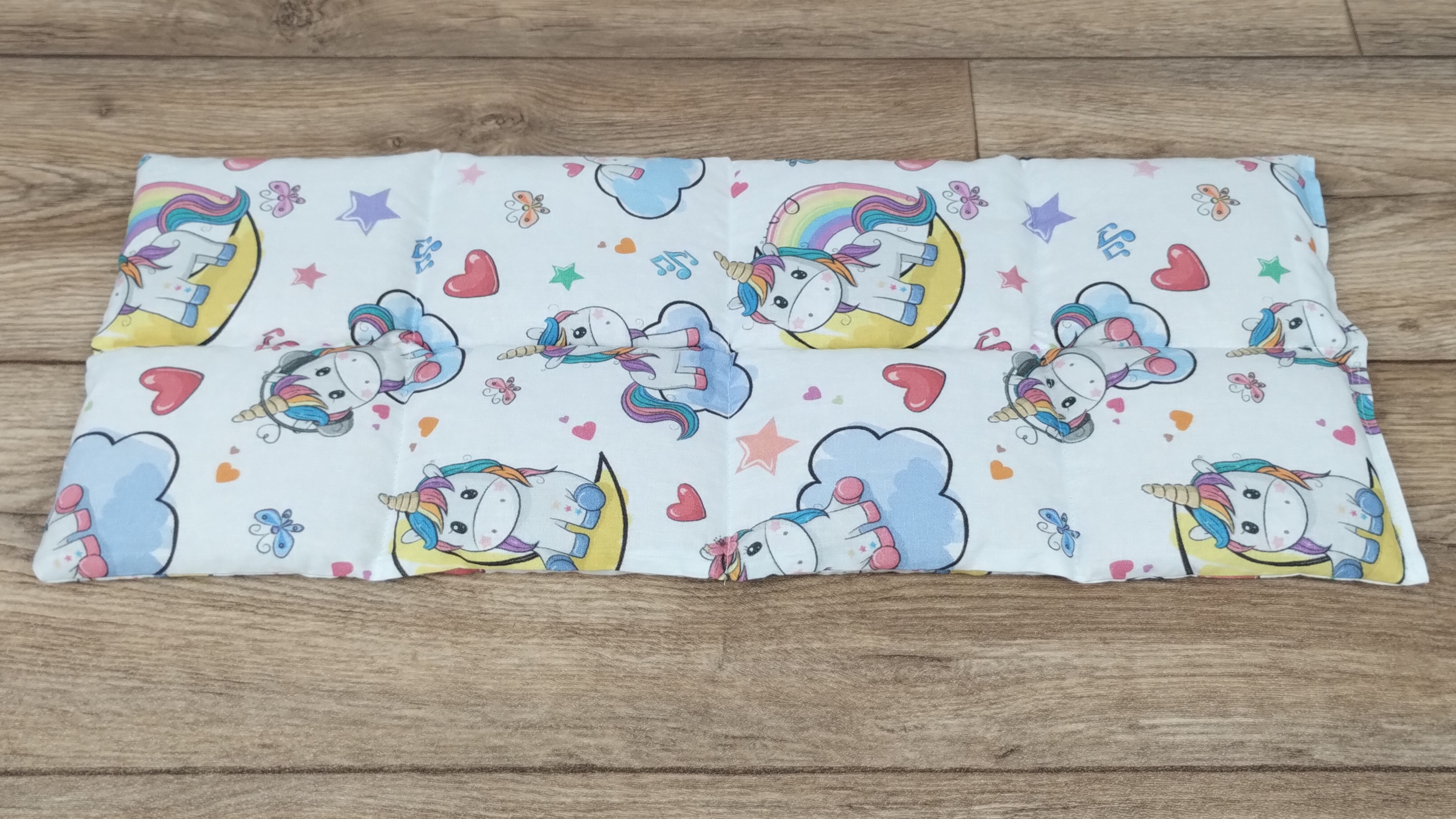 Körnerkissen Einhornstoff Bunt