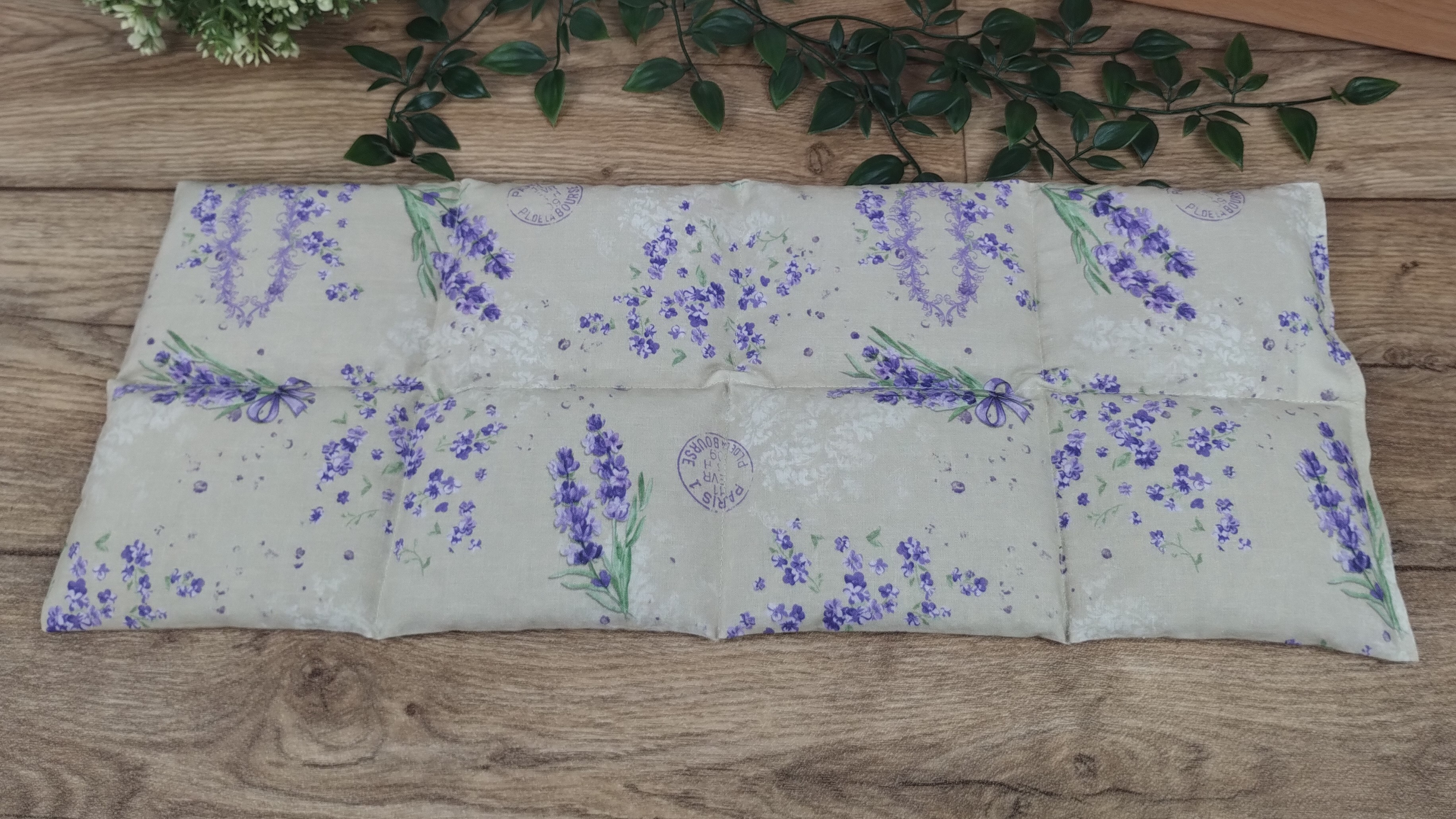 Körnerkissen Lavendel Beige