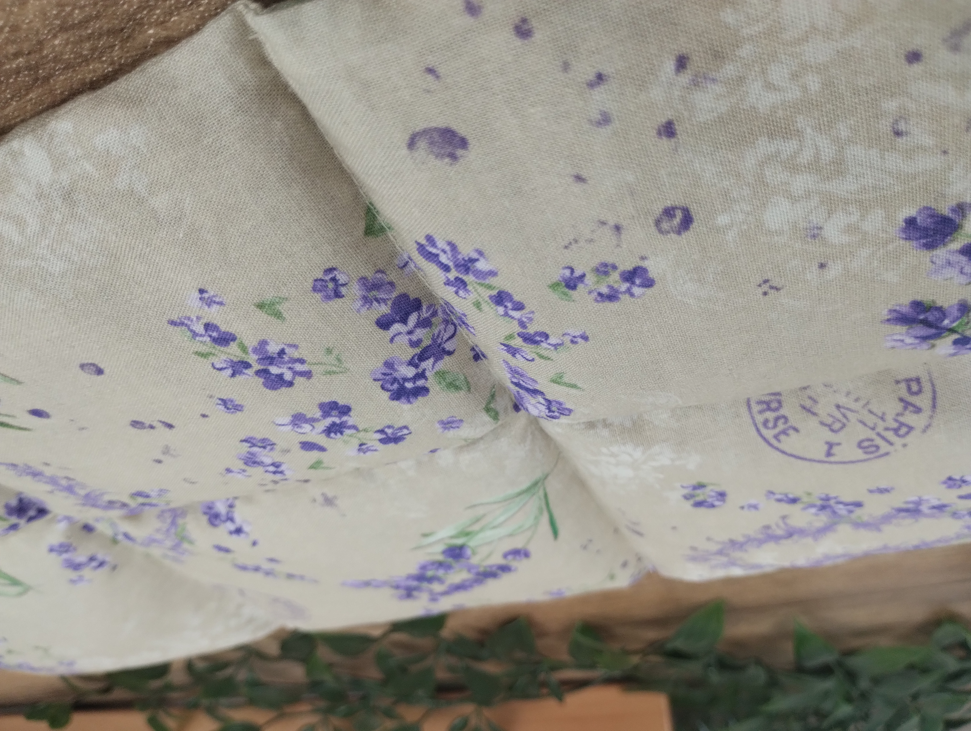 Körnerkissen Lavendel Beige