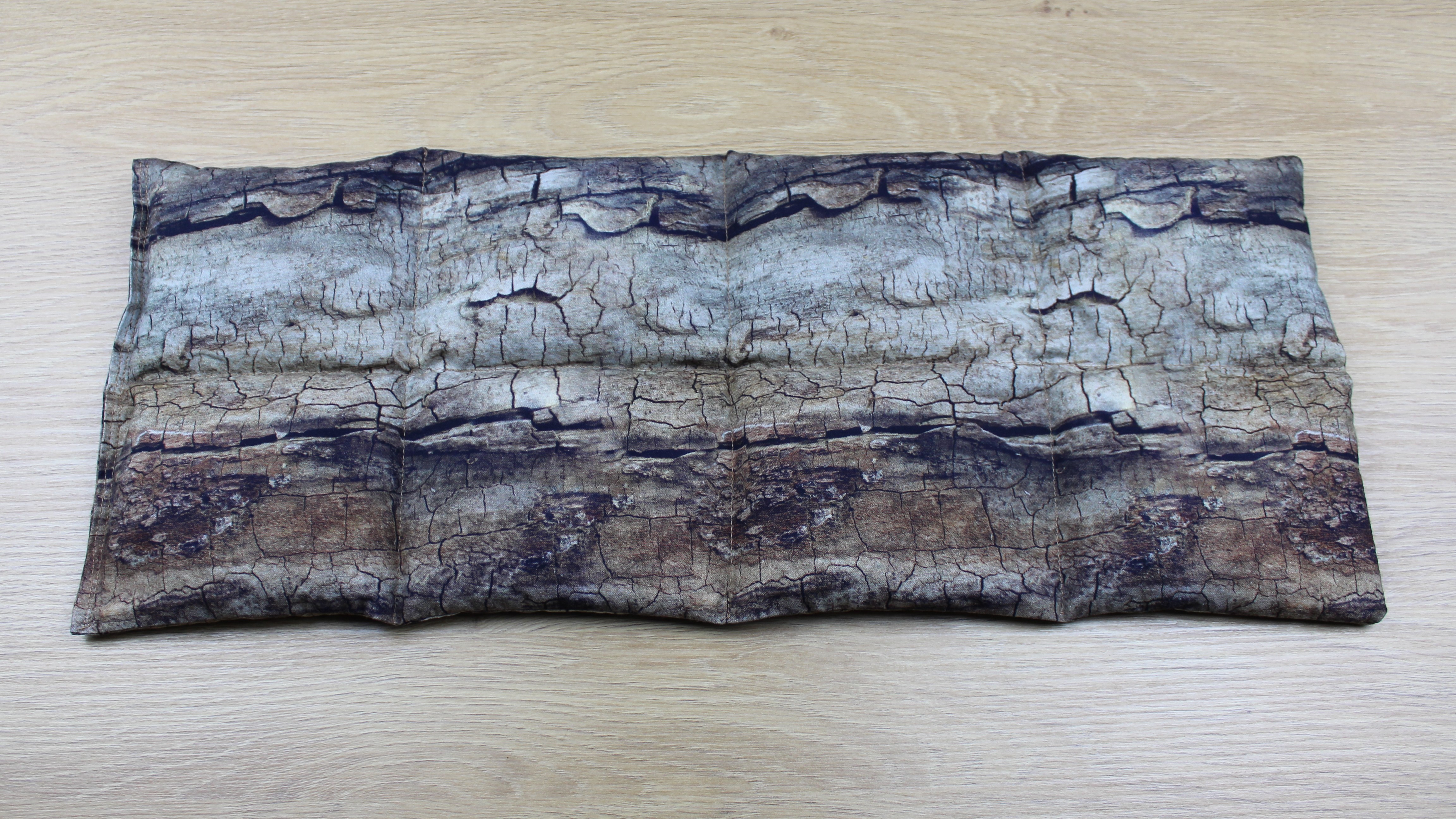 Körnerkissen Baumrinde Braun/Grau