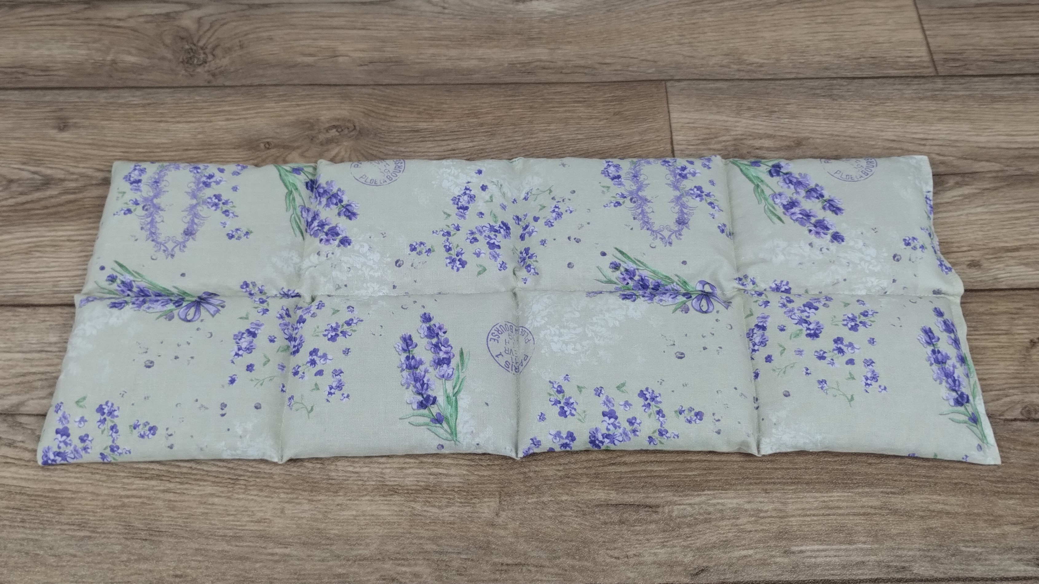 Körnerkissen Lavendel Beige