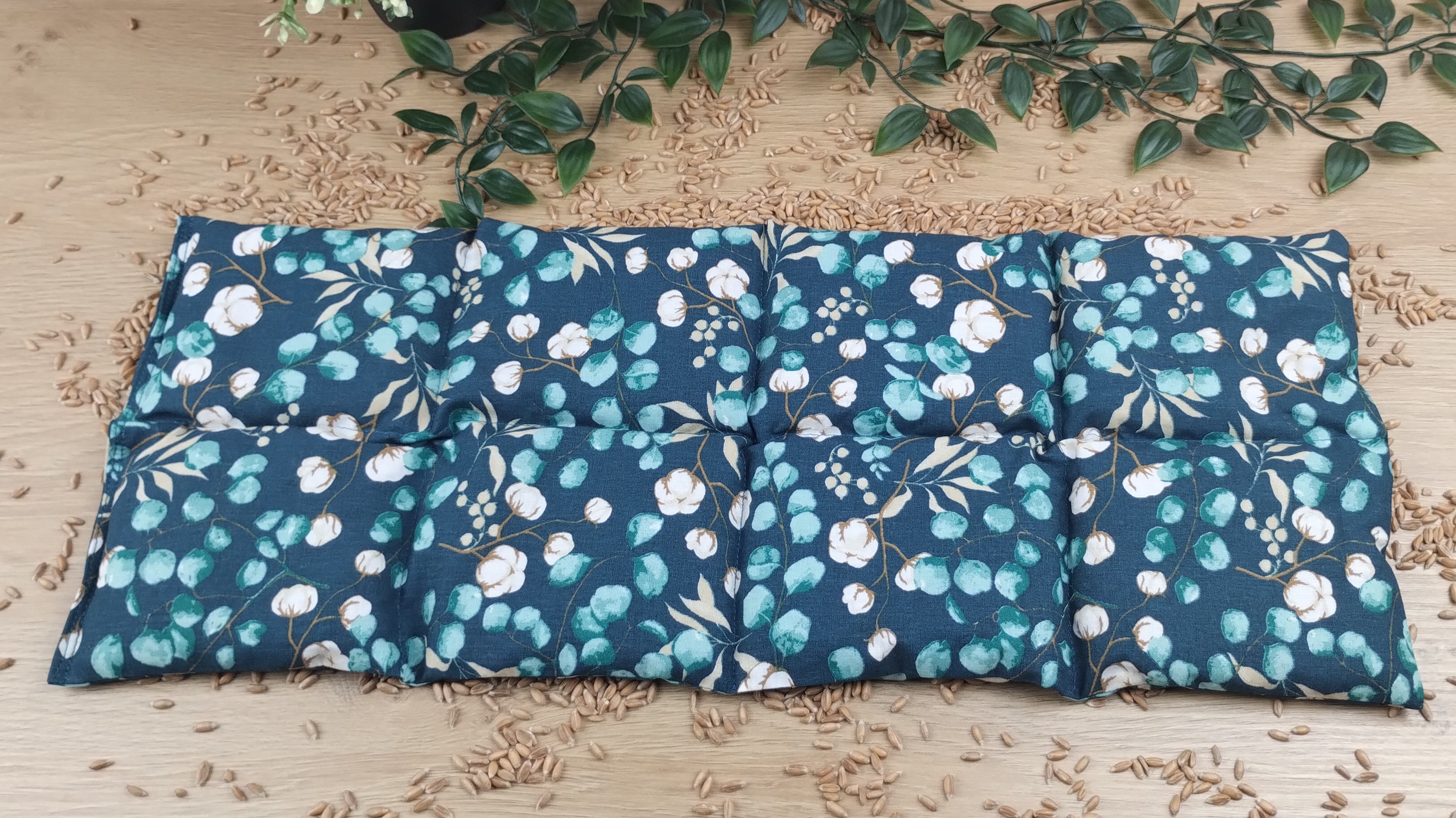 Körnerkissen Eucalyptus Blau