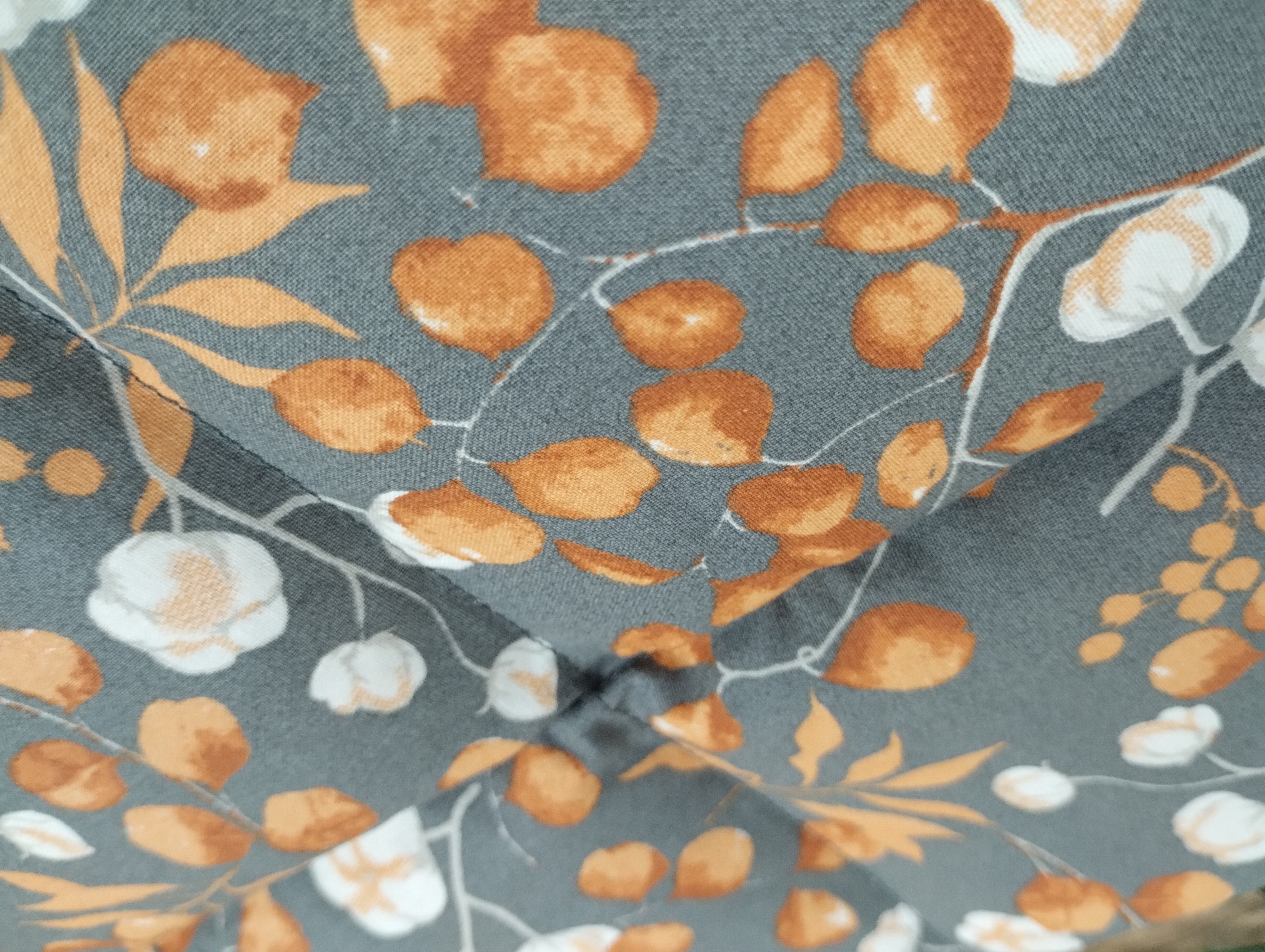 Körnerkissen Eucalyptus Grau/Orange