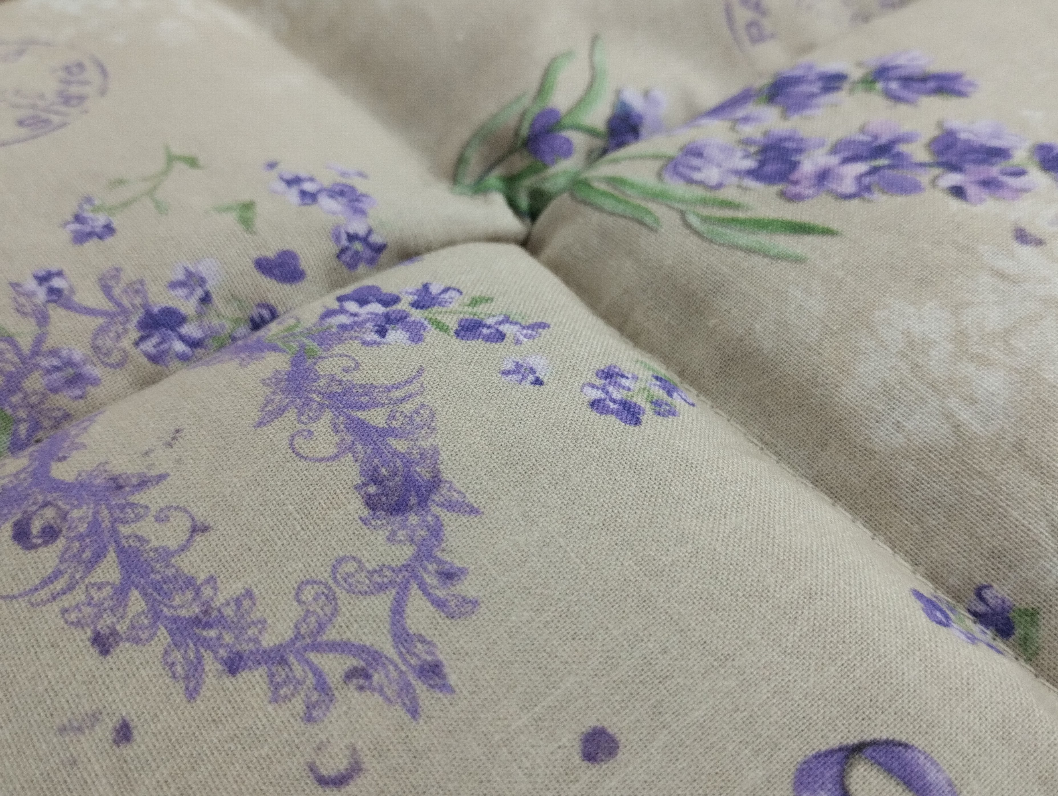 Körnerkissen Lavendel Beige