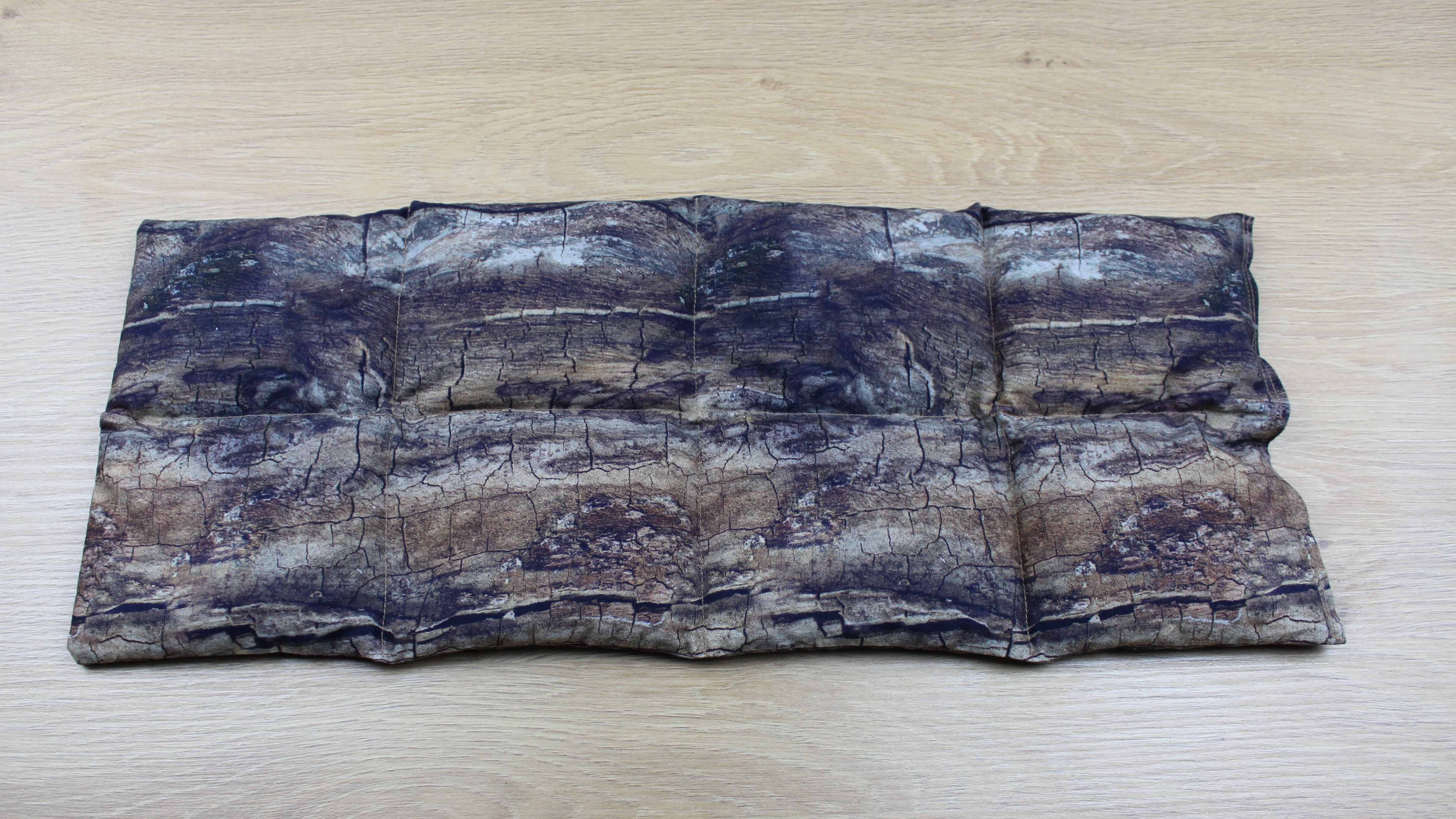 Körnerkissen Baumrinde Braun/Grau