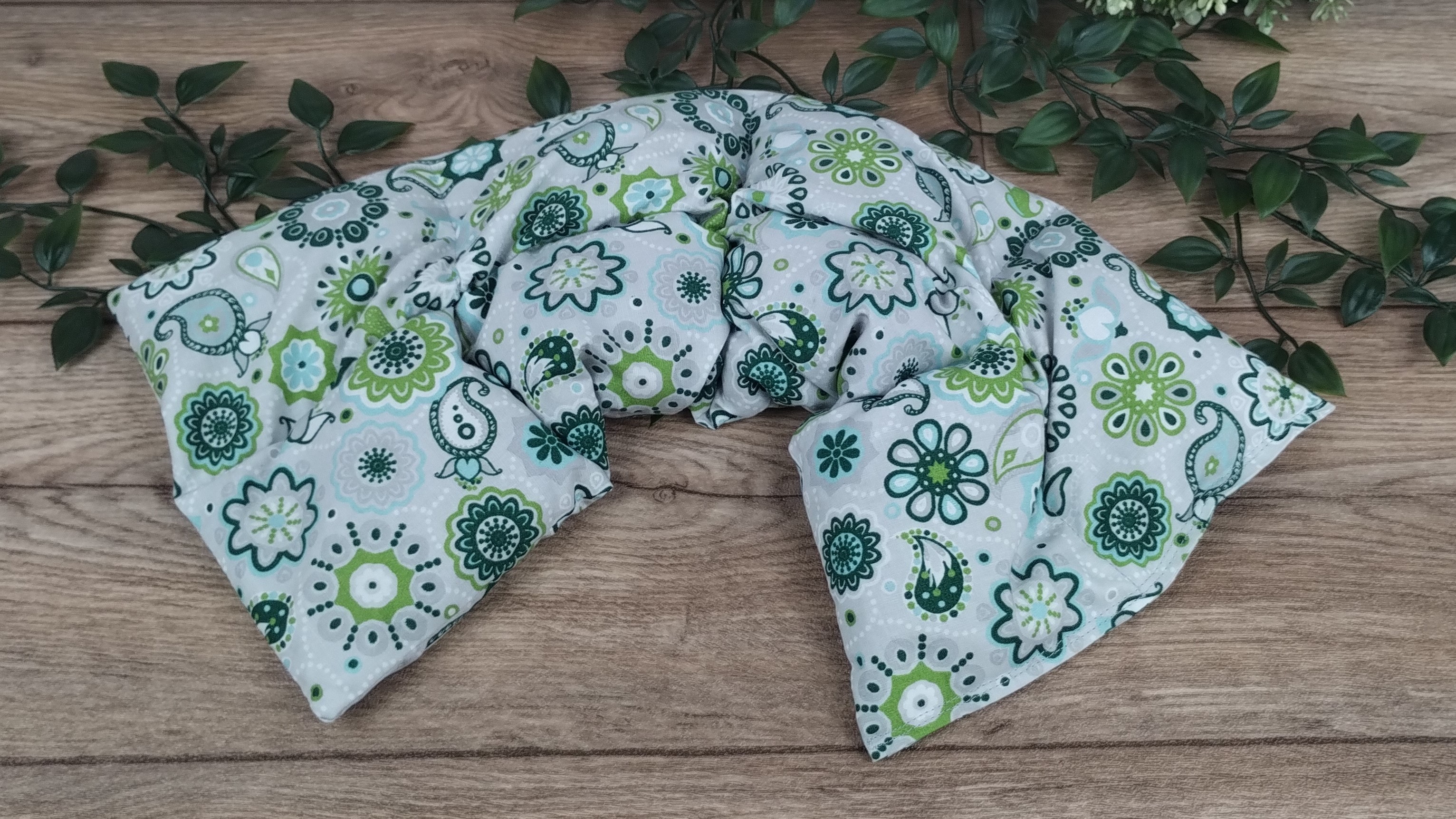 Körnerkissen Mandala Motivstoff Grün