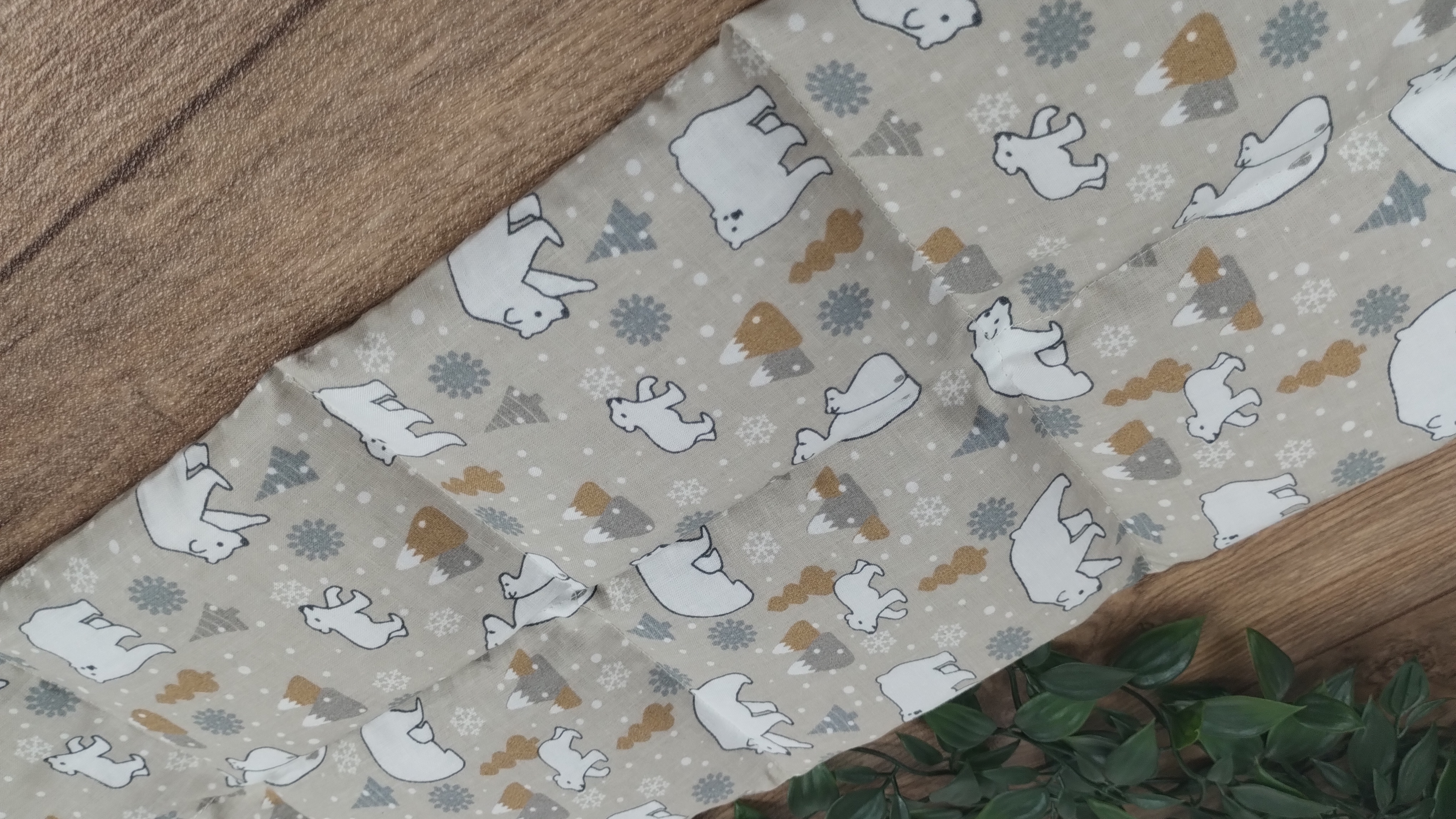 Körnerkissen Eisbären Beige/Taupe