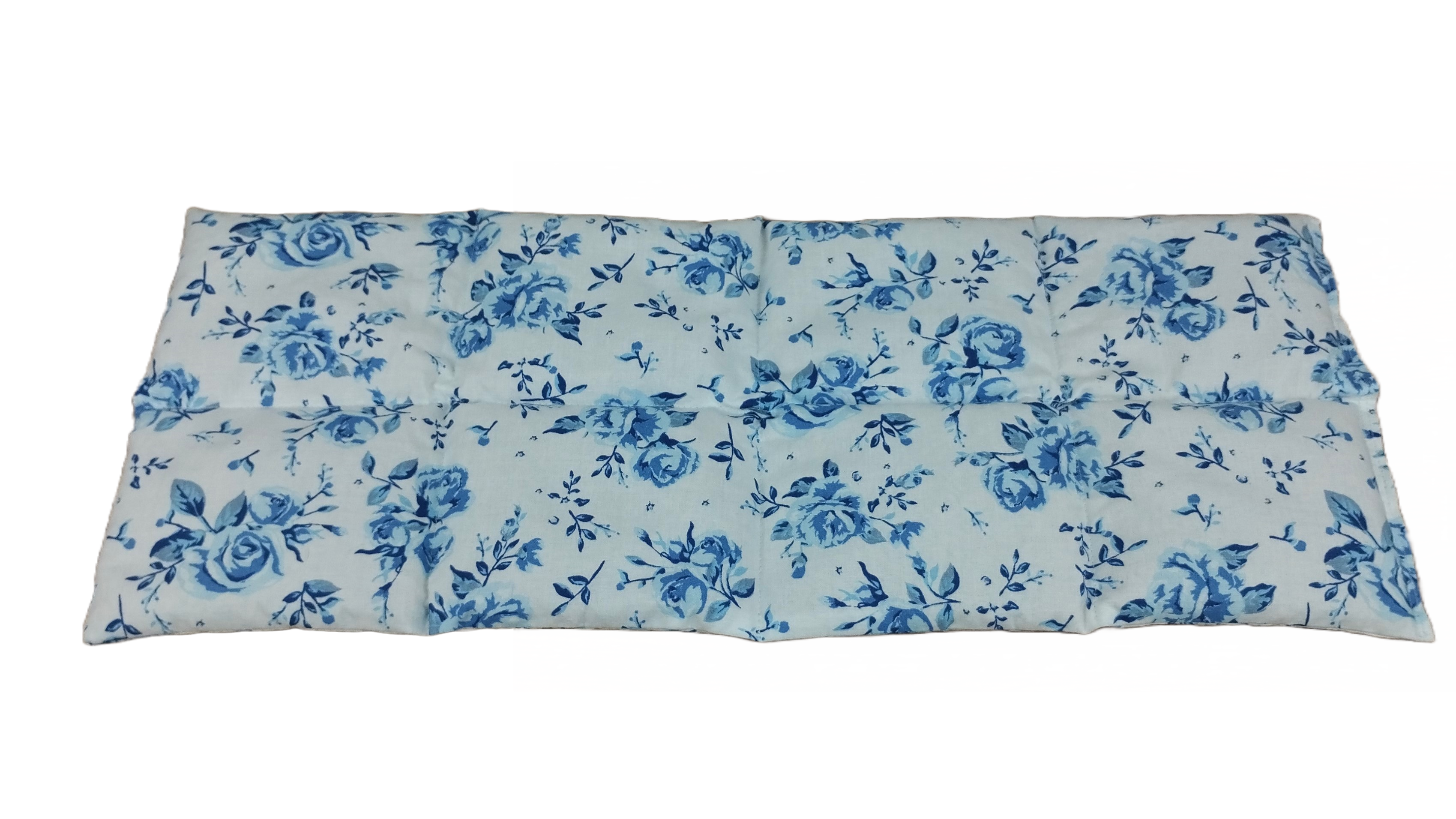 Körnerkissen Rosen Blau