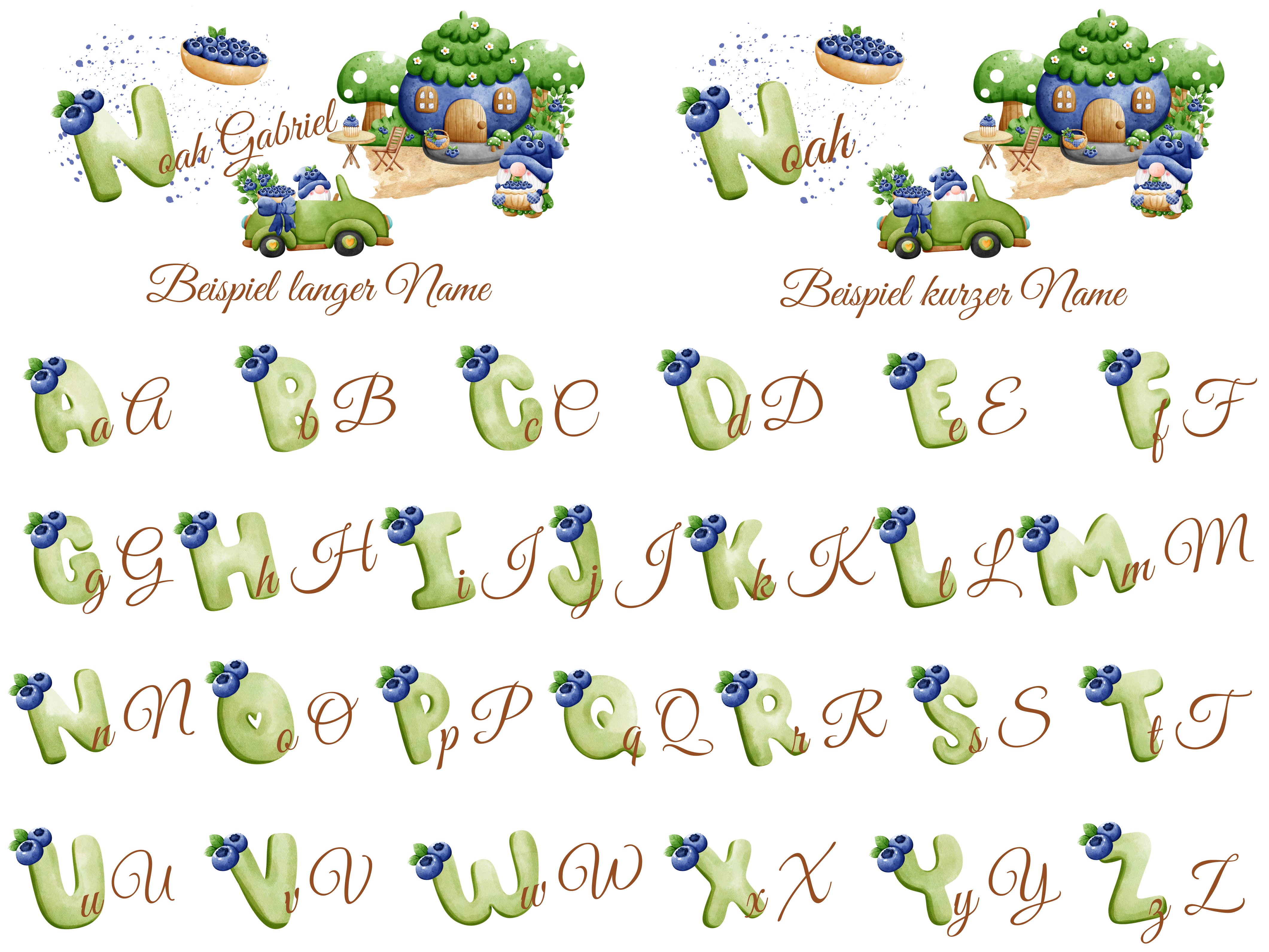 personalisierte Keramiktasse mit Gnommotiven