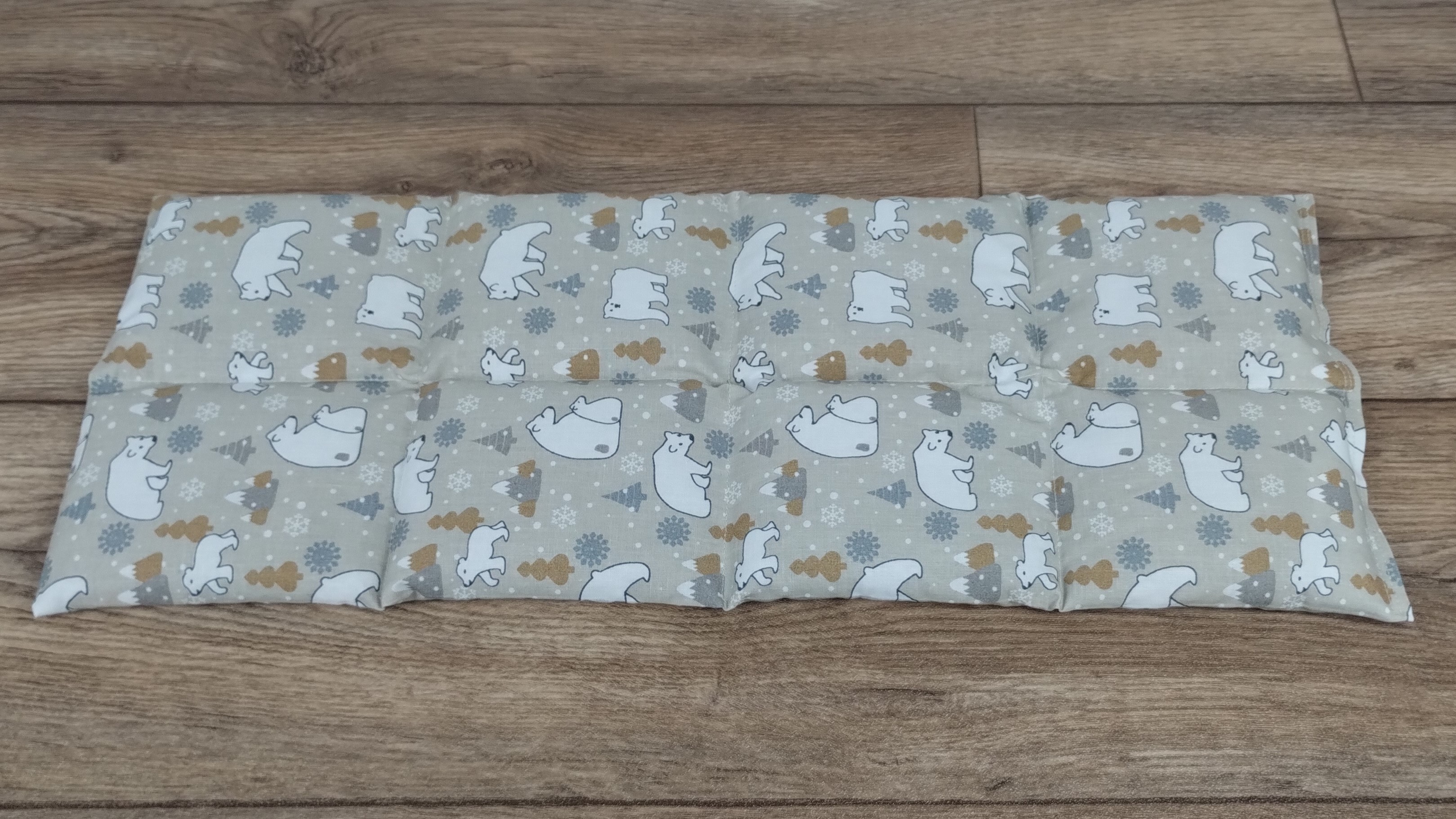 Körnerkissen Eisbären Beige/Taupe