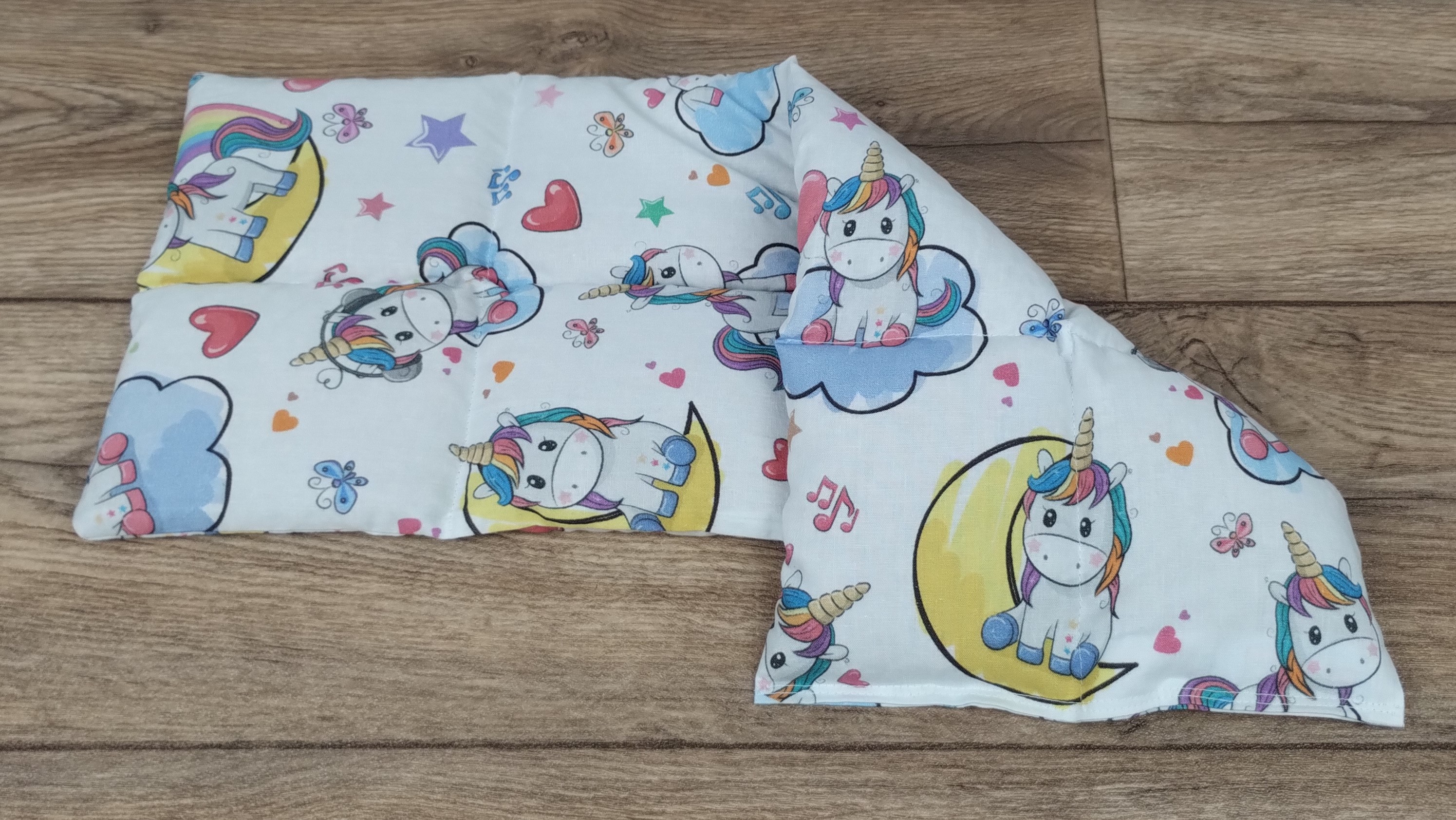 Körnerkissen Einhornstoff Bunt